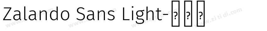 Zalando Sans Light字体转换